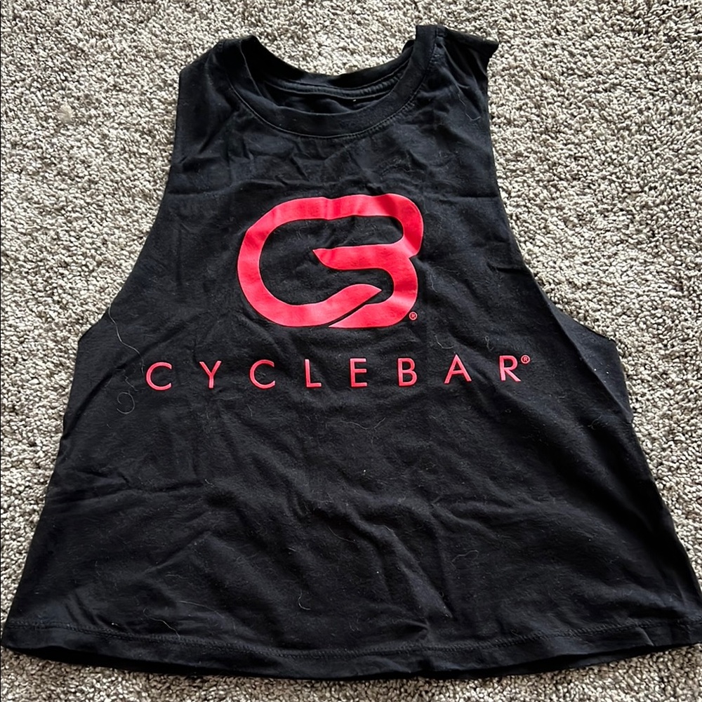 CycleBar Black and Red Tank Top
